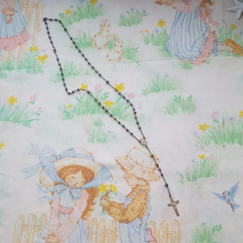 🌙Vintage Sterling Baby Rosary 🌹